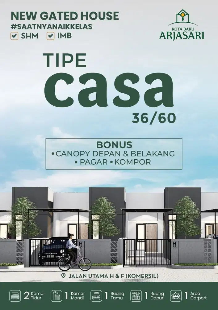 Casa 36/60. Cicilan 1,4 juta. Arjasari Banjaran
