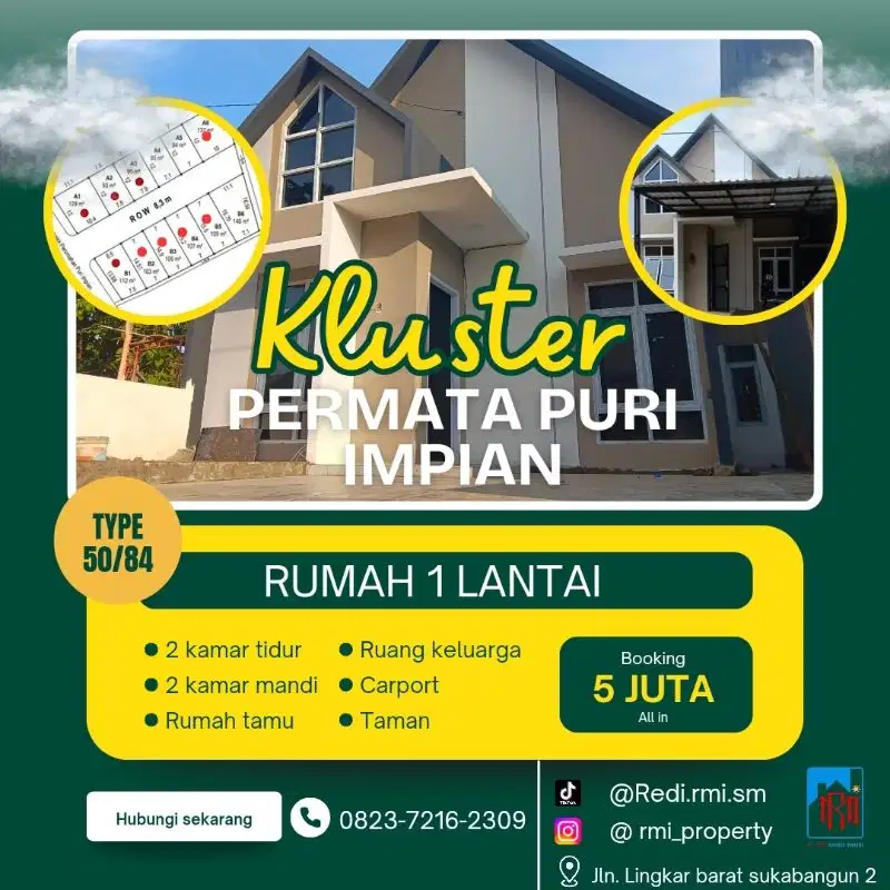 puri impian lokasi sukabangun tanpa Dp