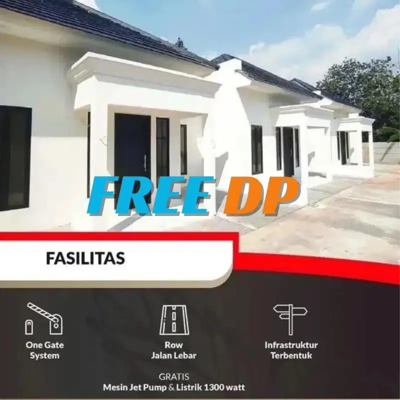 Rumah FREE DP Type 41/72 Lokasi Tonjong Bojonggede