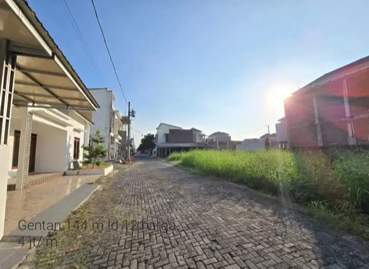 Dijual Tanah Gentan Mbaki Barat Luwes Gentan