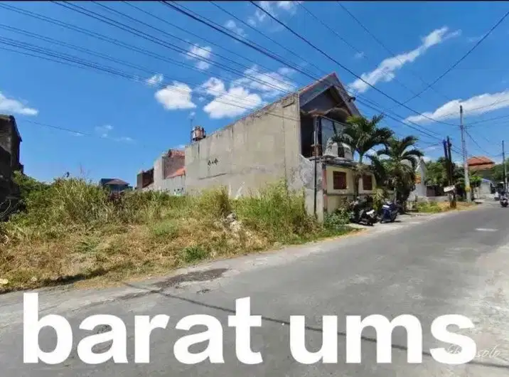 Dijual Tanah di Barat UMS solo