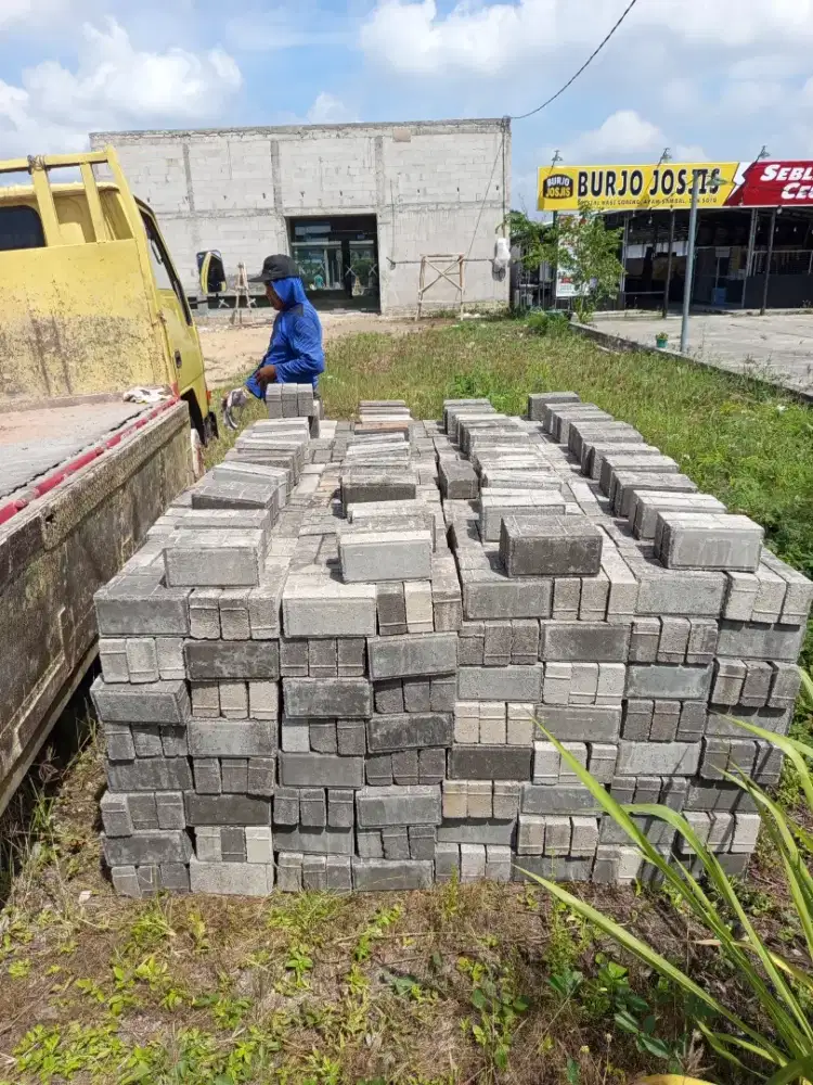 Paving press mesin persegi panjang