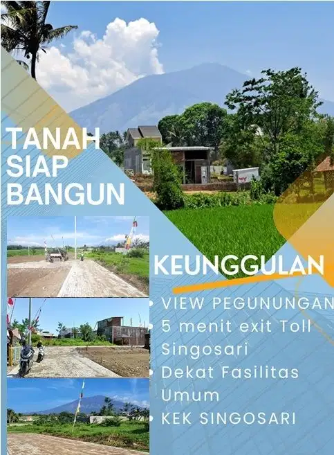 Tanah Kavling Klampok Singosari Malang View Gunung Arjuna & Panderman