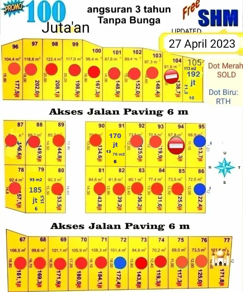 Tanah Kavling Klampok Singosari Malang SHM View Gunung cicilan 3 th