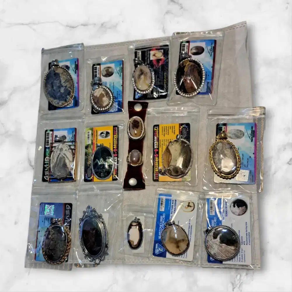 Koleksi Chalcedony,Jasper gambar &Kalimaja Banten