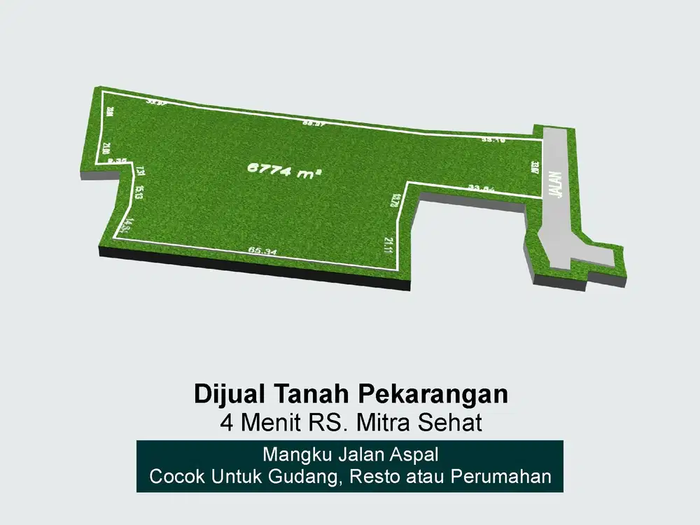 Tanah Hook Tepi Jalan Aspal di Argomulyo Sedayu