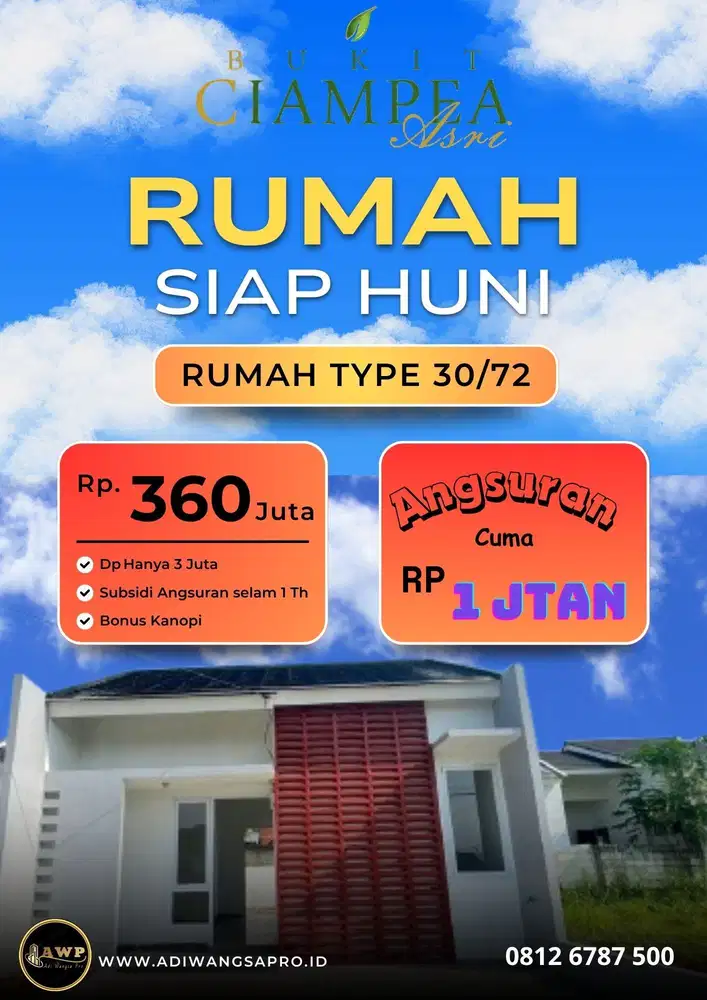 Perumahan Di Bogor Murah Bukit Ciampe Asri Tanpa Dp Angsuran Cuma 2Jta