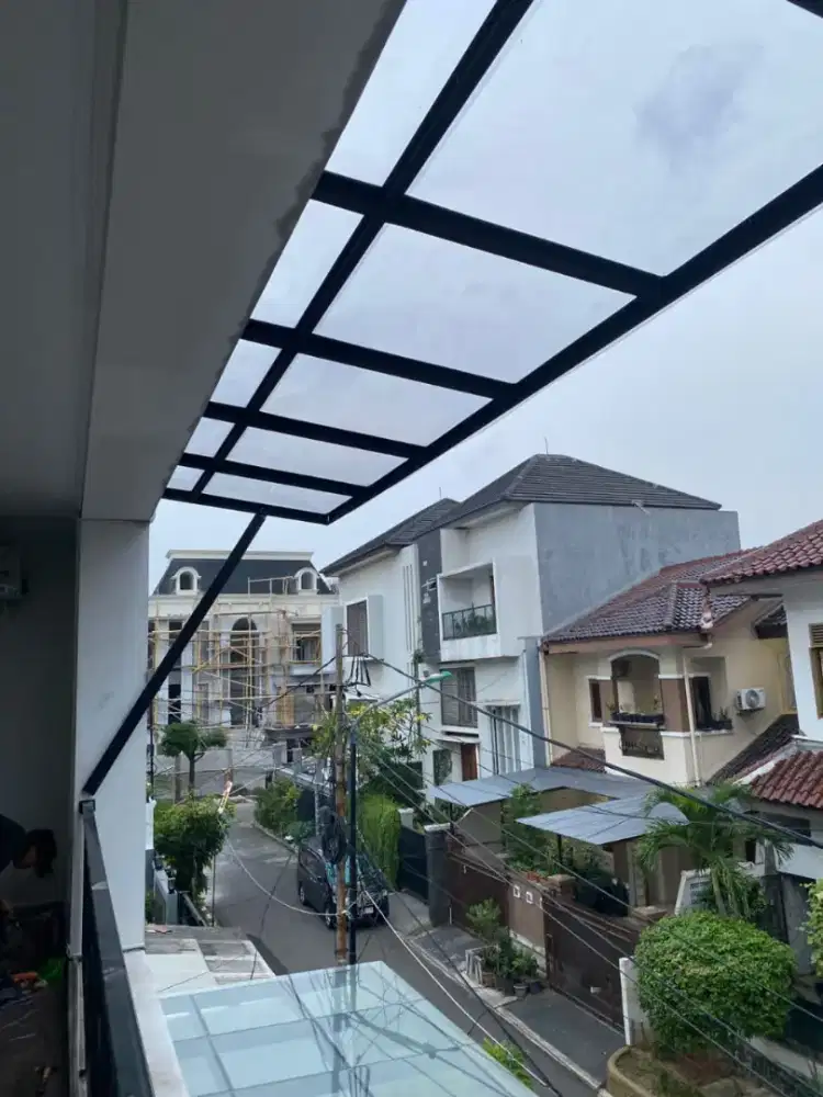 Kanopi atap solar plate 1.2mm alintepasang
