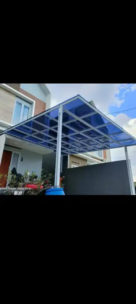 Kanopi atap solar plate alintepasang