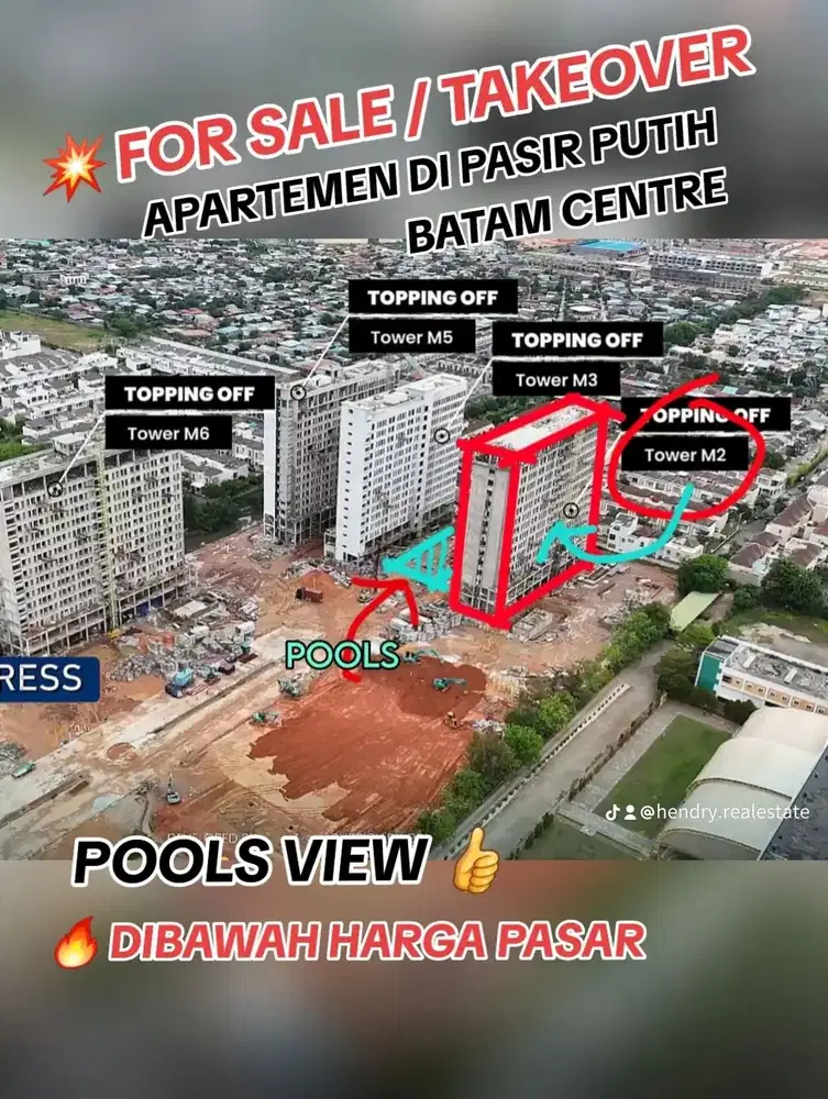 APARTEMEN THE MONDE CITY TAKEOVER MURAH DI PASIR PUTIH BATAM CENTRE