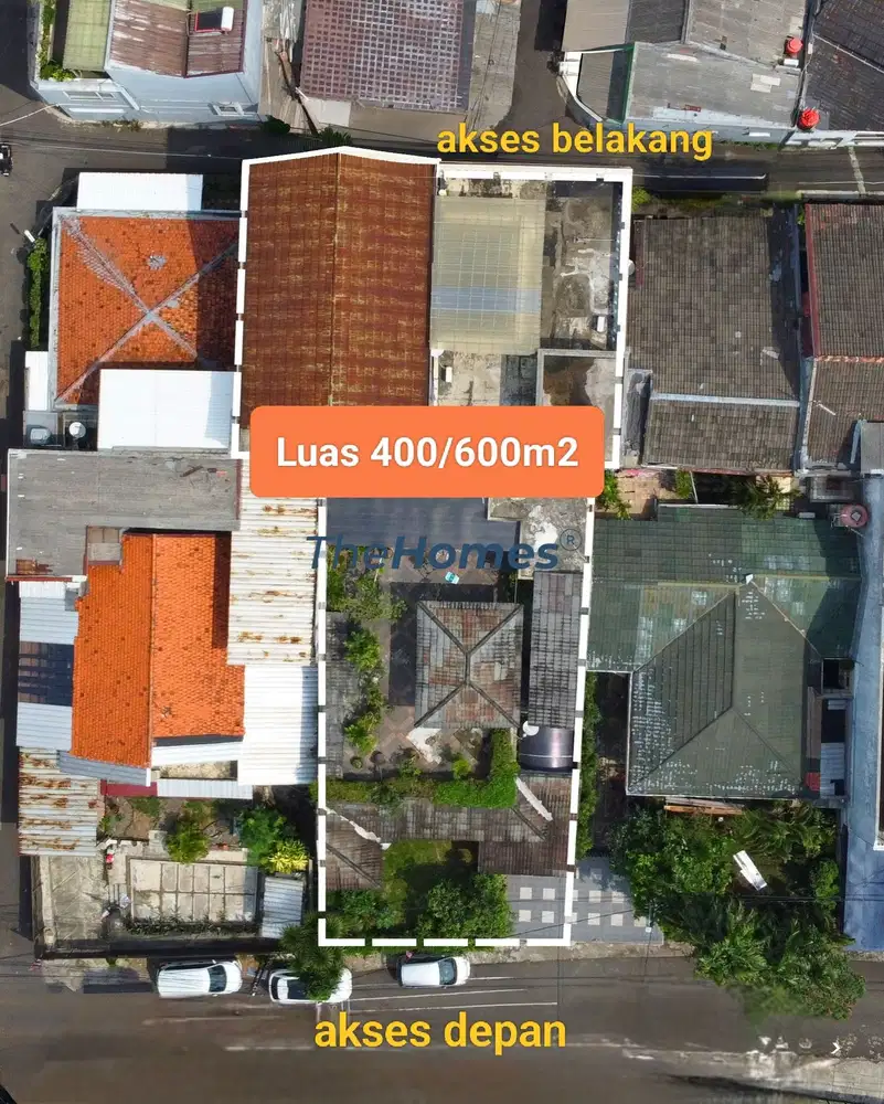 Jarang Ada Rumah Siap Huni 600m2 2 punya 2 Akses Depan  & Belakang