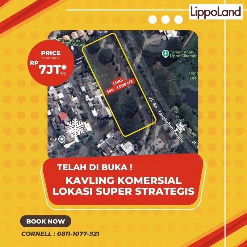 Kavling Komersial Murah Di Tengah Kota Lippo Cikarang