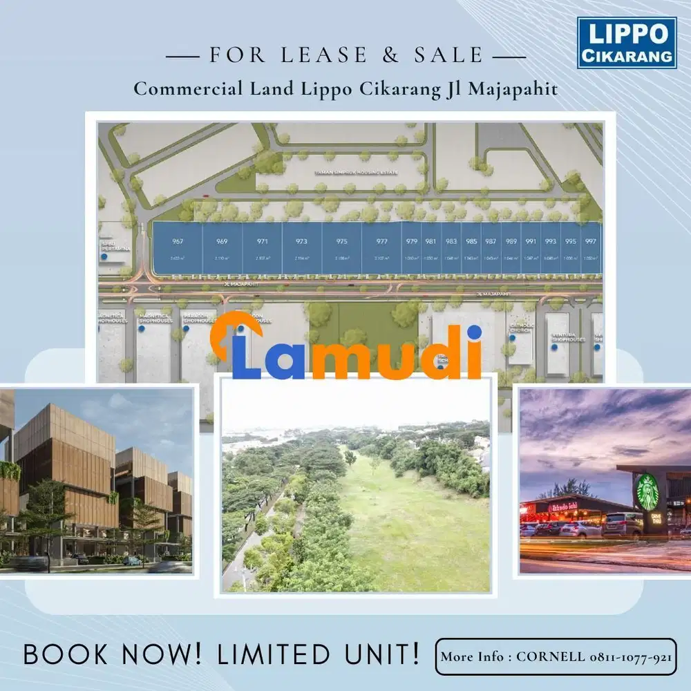 Commercial Land For F&B Tenant Lippo Cikarang
