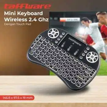 Keyboard Wireless Mini 2.4GHz RGB with Touchpad Air Mouse