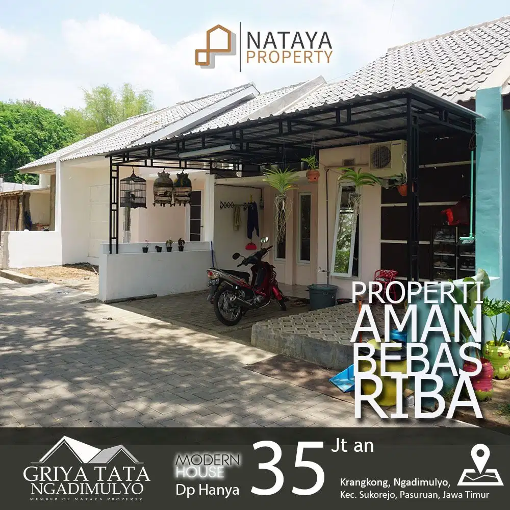 Punya Rumah di Sukorejo, bebas riba di Nataya Property. Cicilan 10 thn