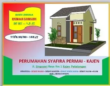 Dijual Rmh Subsidi di Kajen Strategis
