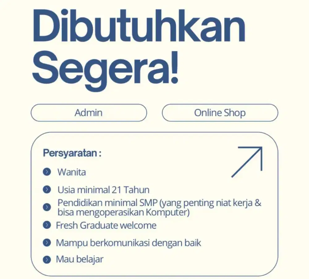 ADMIN ONLINE SHOPE KHUSUS WANITA