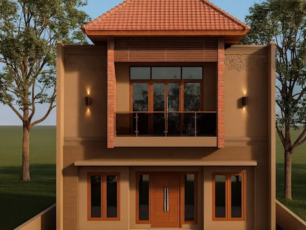 Rumah 2 lantai dekat RSA UGM, Kolam Renang, Siap Bangun, SHM