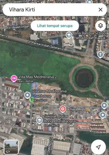 Tanah Dijual 2005 m2 Di samping VillaMas Mediterania Jakarta Utara