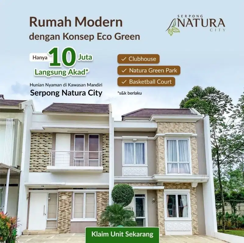 Serpong natura city rumah siap huni group sentul city