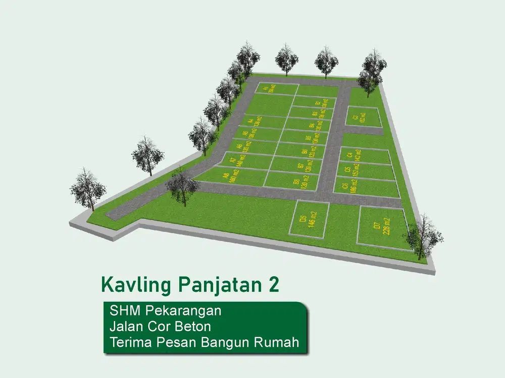 Lokasi Panjatan, Tanah Dijual MURAH, Harga 1 JUTAAN