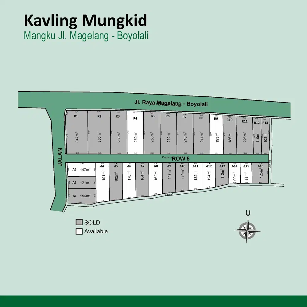 Tanah USAHA, Pinggir Jalan, Bangun Ruko Magelang