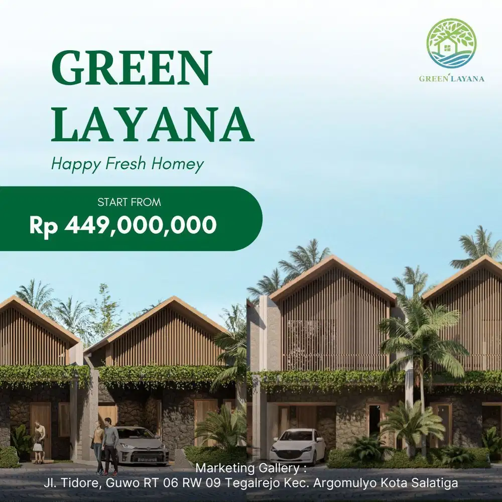 Perumahan Terbaik di Kota Salatiga Konsep Tropis Modern  Siap Huni