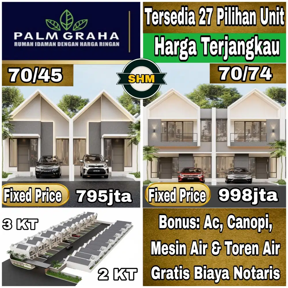 Dijual Murah Rumah Baru Dalam Cluster Area Graha Raya Bintaro Di Kayu Gede 2 Total 27 Unit One Gate System