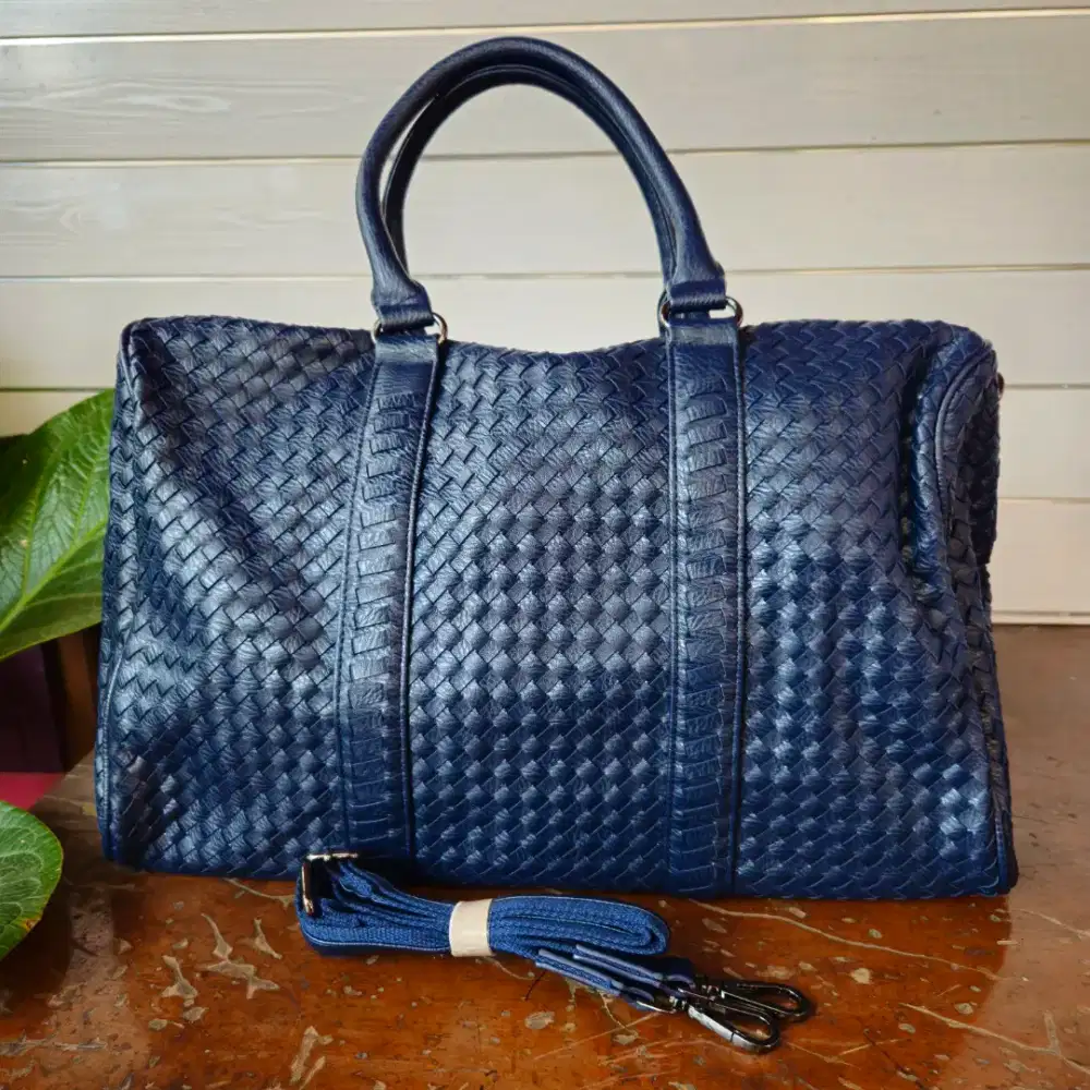 TRAVEL BAG UNISEX BAHAN KULIT ASLI