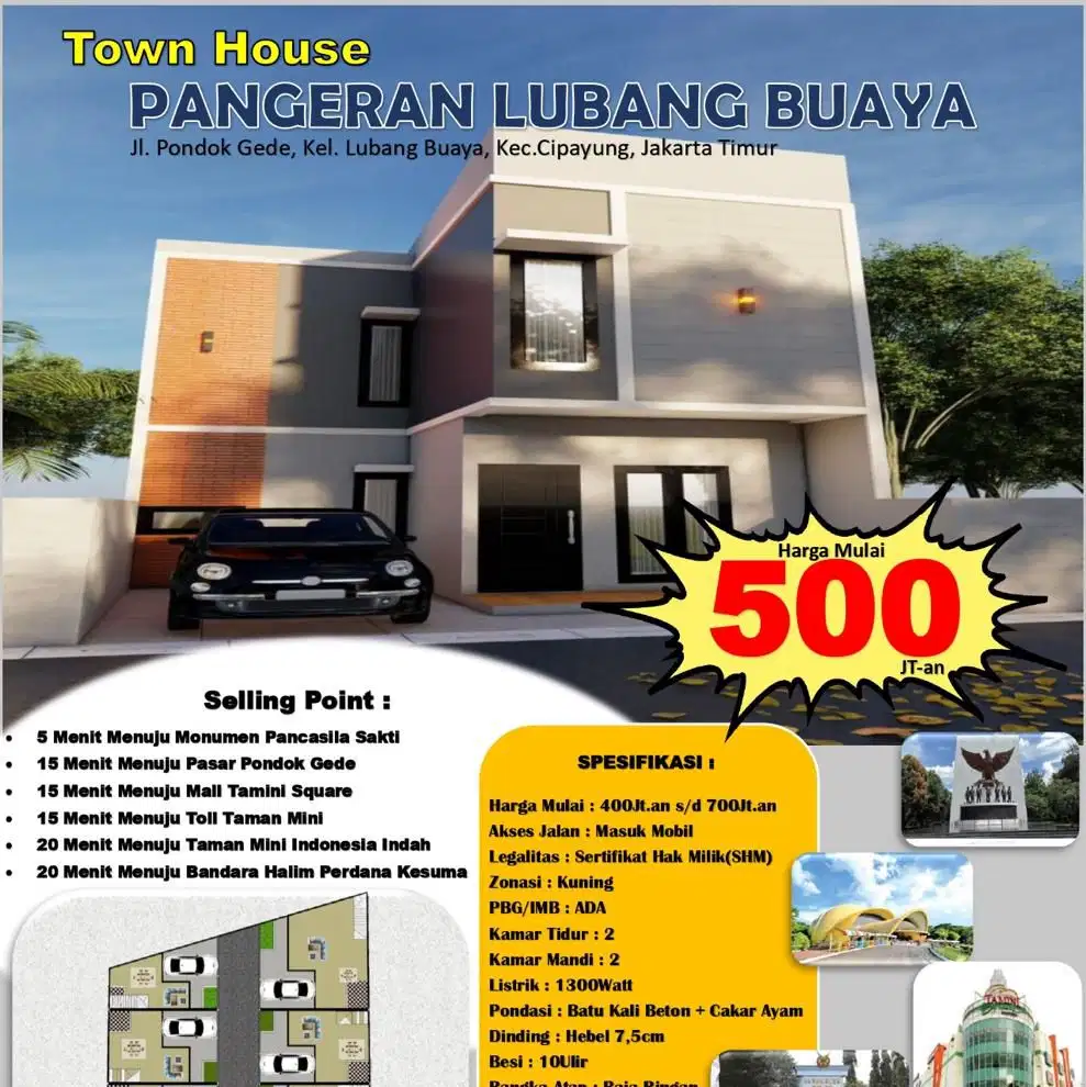 Rumah 2 Lantai lubang Buaya