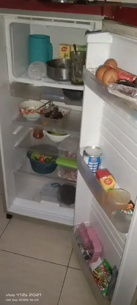 jual kulkas 1 pintu sanyo pakaian noken