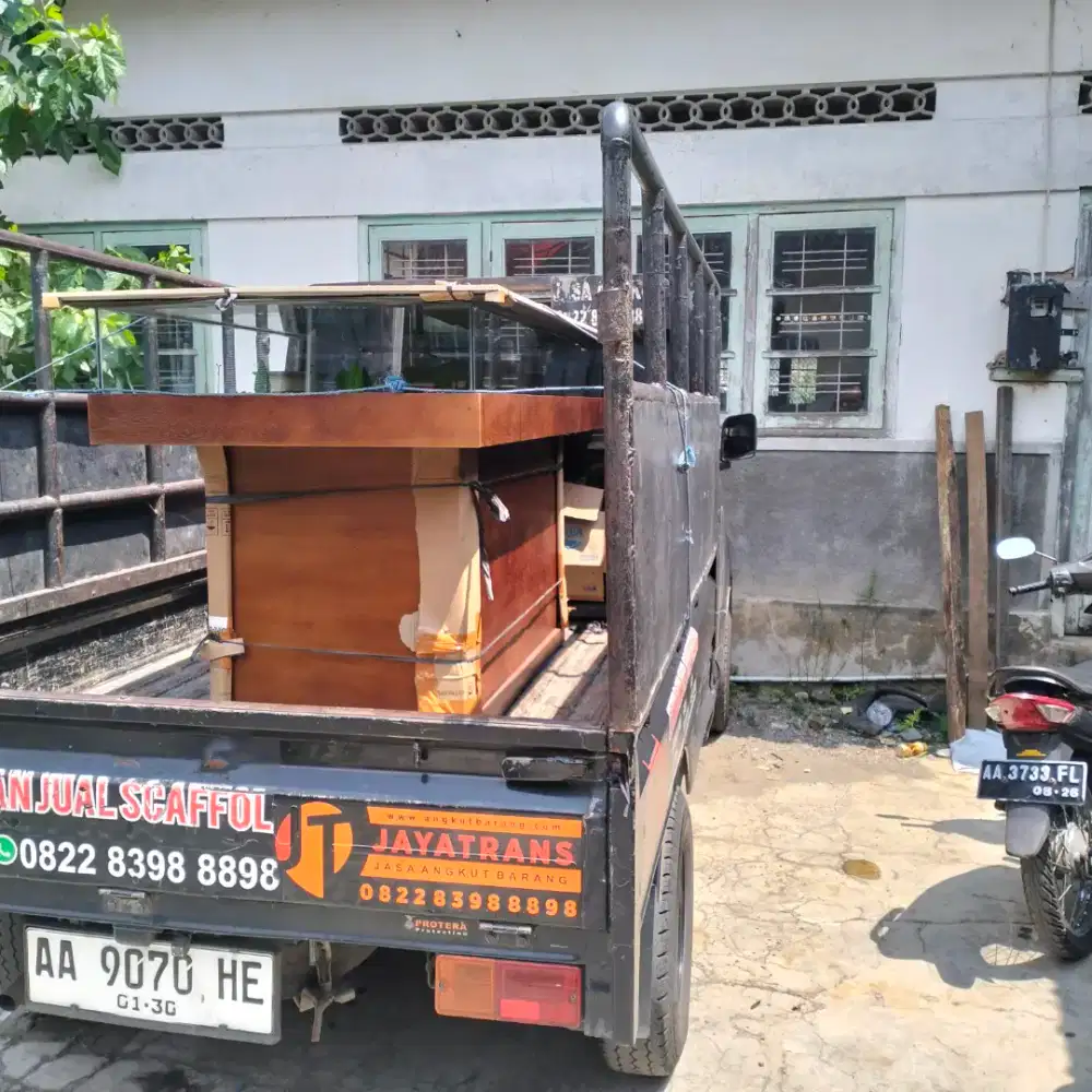 Jasa angkut maket seni gamelan kursi meja komor