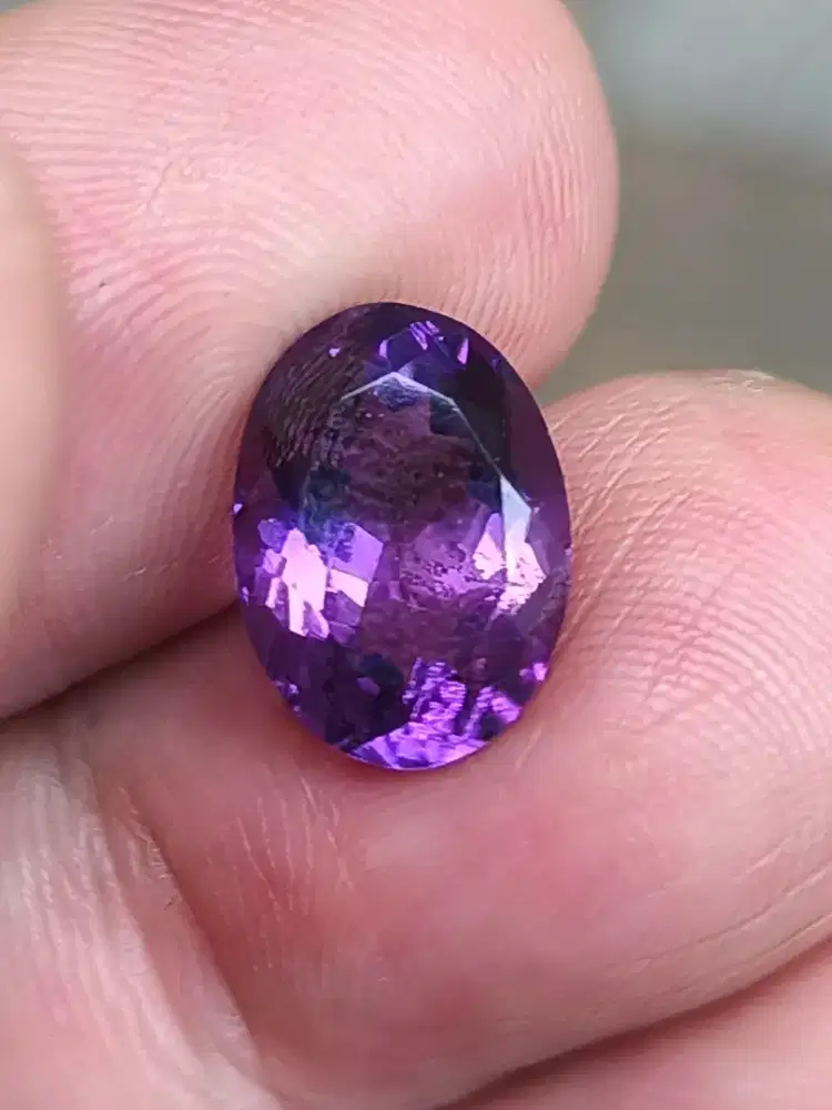 Batu kecubung Ametysh 4.65 carat top kristal clean