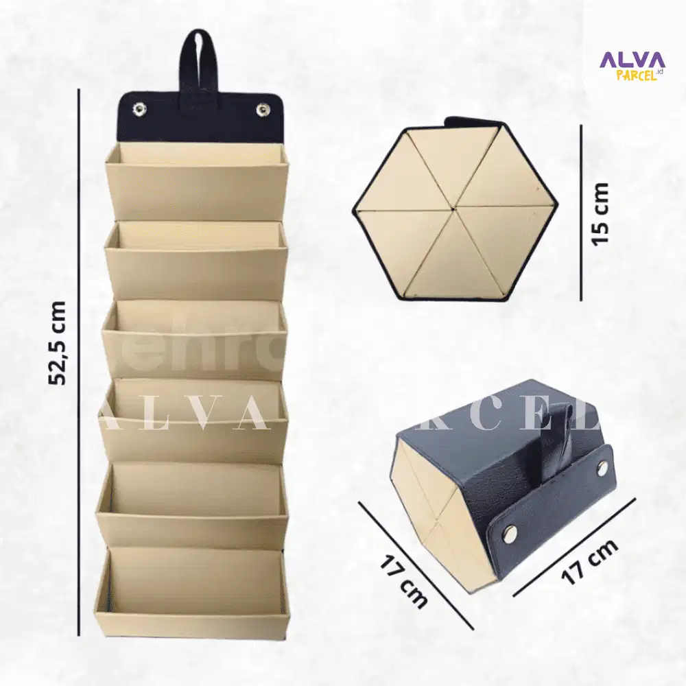 Kotak Kacamata | Rak Kacamata Lipat & Gantung 6 Kisi Multi-Slot