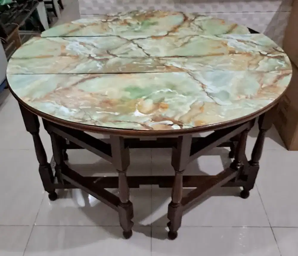 Meja Makan Jati ASLI.. +- 70 th