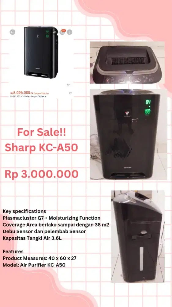Air Purifier Sharp KC-A50