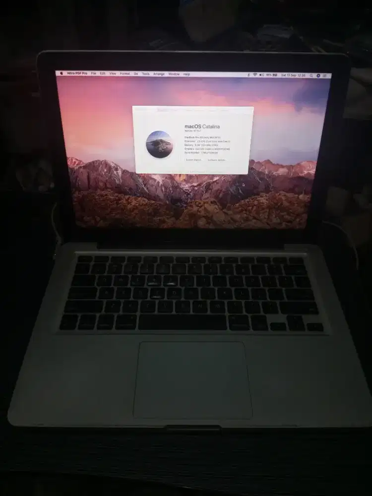 MacBook Pro 2012 Catalina SSD 120gb RAM 8gb