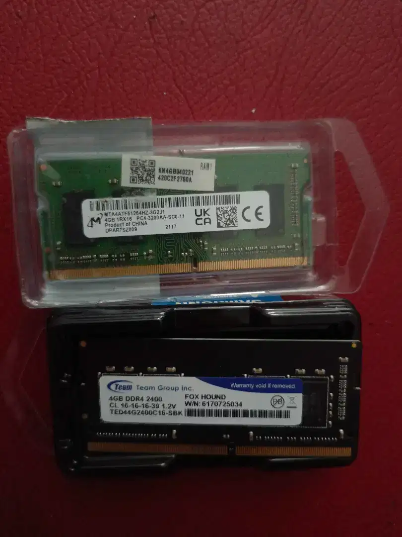 RAM/Memory Laptop 4GB DDR4
