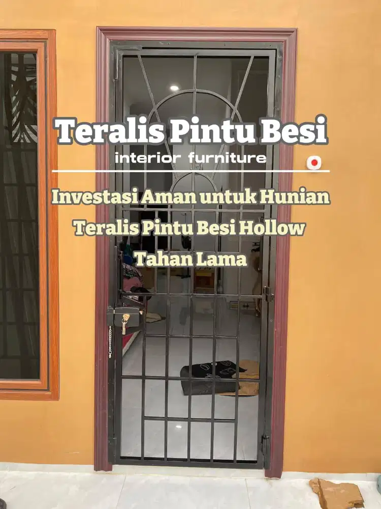 CUSTOM TERALIS PINTU BESI KUNCI GANDA/KERANGKA BESI UNTUK PINTU