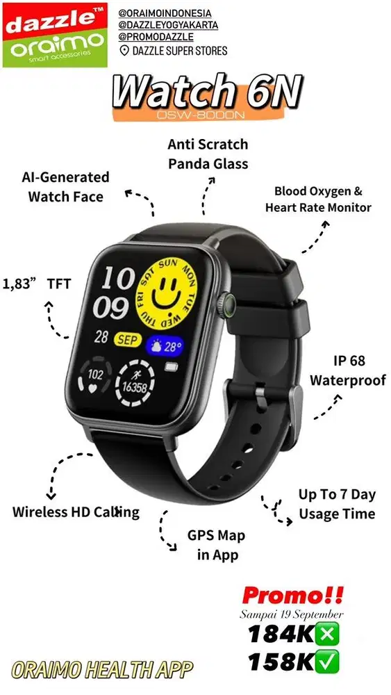 Smartwatch Oraimo OSW-8000N