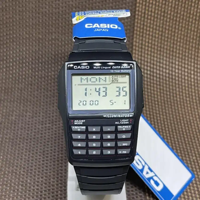 JAM TANGAN PRIA CASIO DIGITAL DBC-32-1A ORIGINAL GARANSI