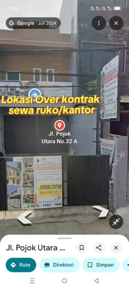 tpt usaha ruko/kantor bisa nego