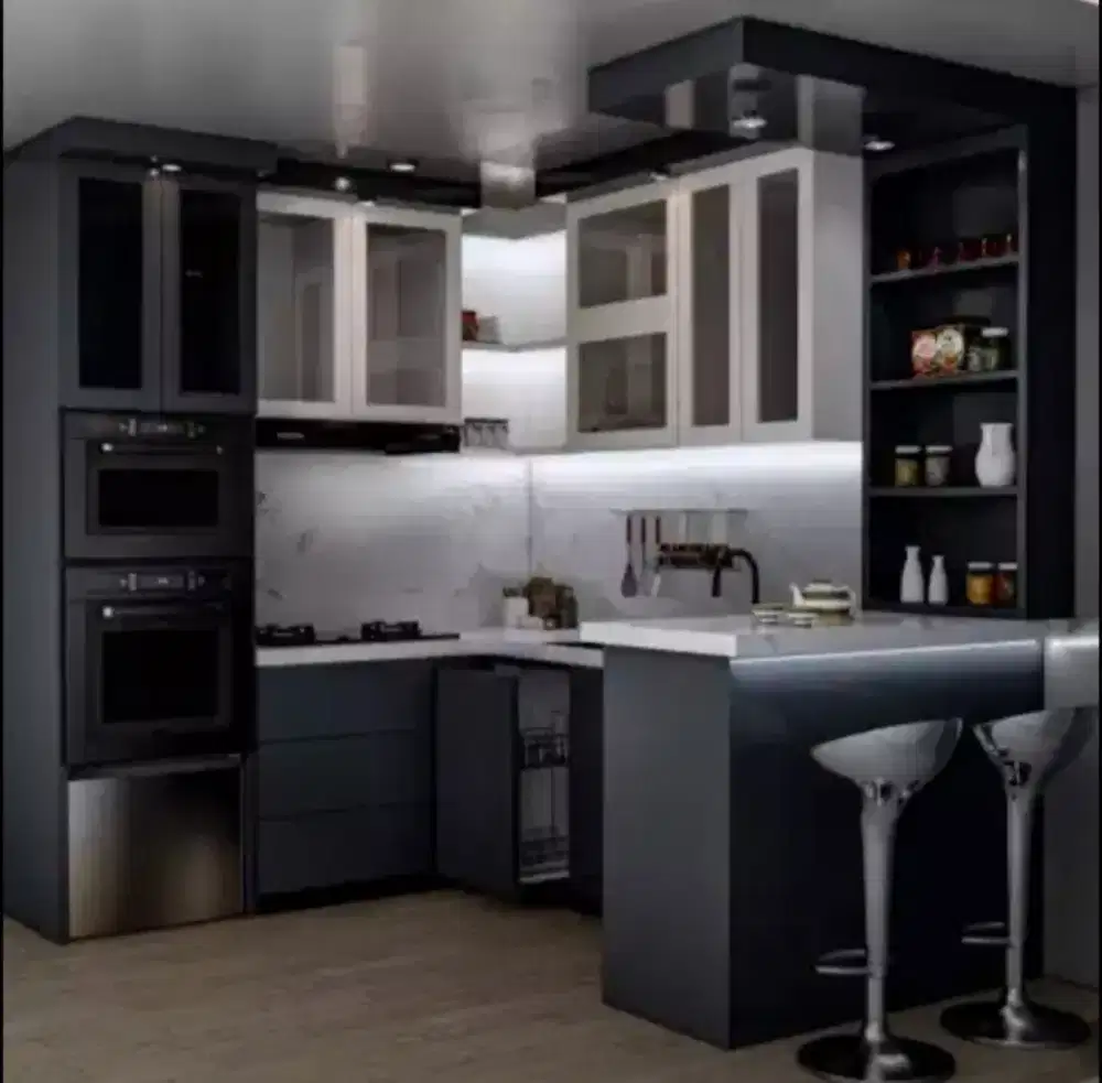 Kitchen set minimalis elegan