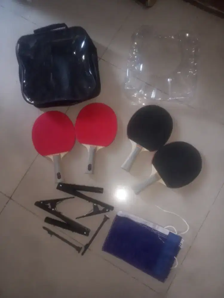 BAD PINGPONG YASAKA SET ISI 4 +TIANG+NET ,LENGKAP