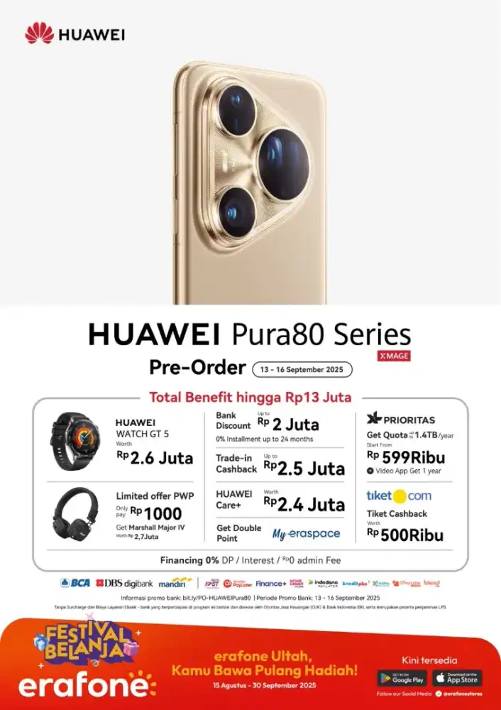 READY HUAWEI PURA 80 PRO DAN 80 ULTRA