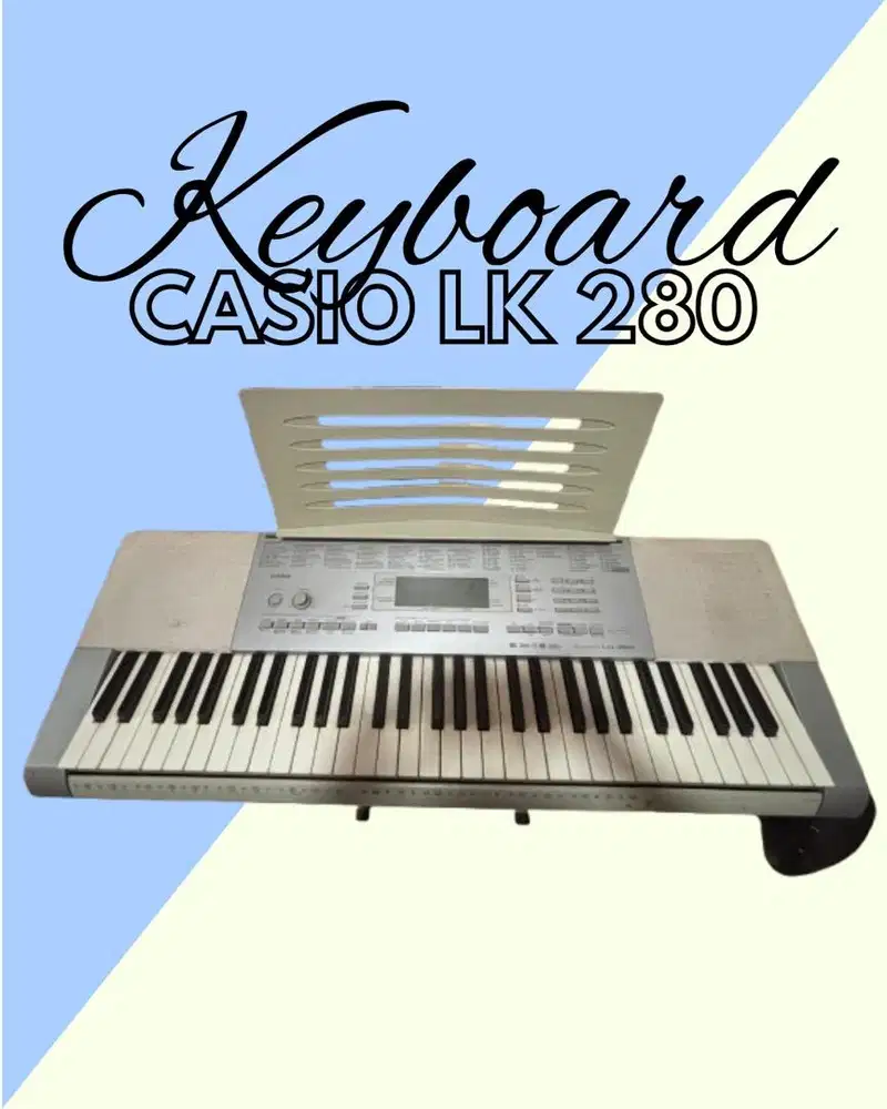 USED! Casio LK-280 – Keyboard Pintar dengan Lampu Panduan! ✨