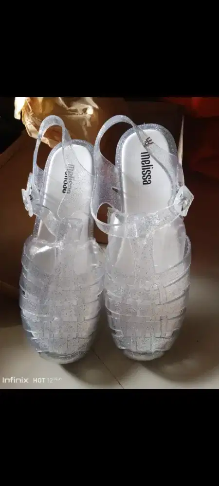 Sendal melissa possession clear gliter