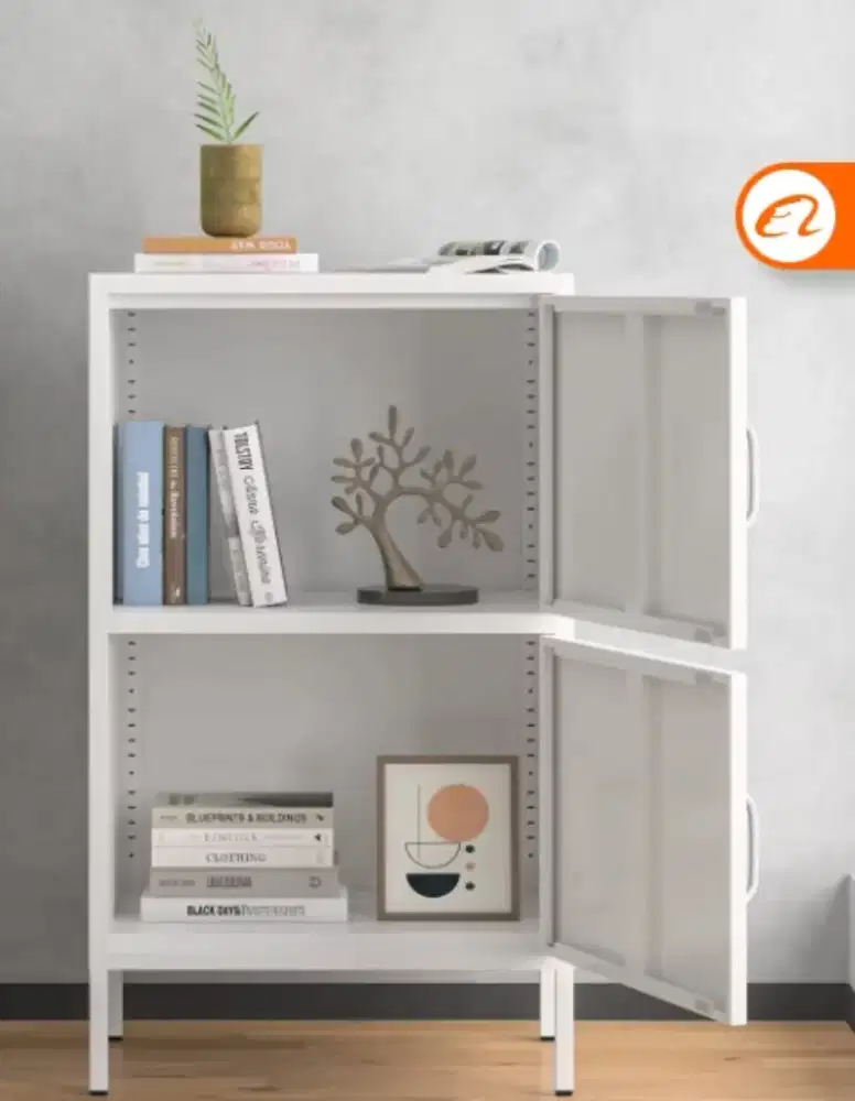 Murah Lemari Buku Lipa Cabinet Half Door