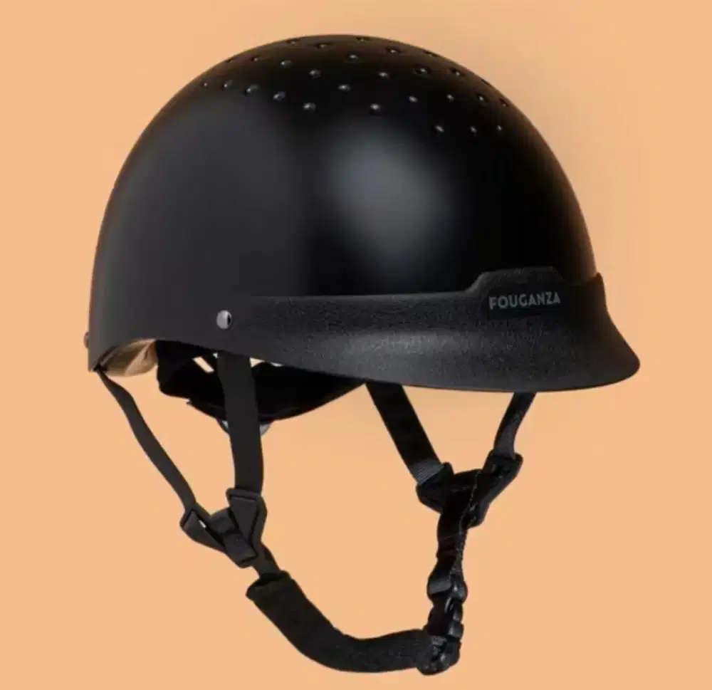 Decathlon FOUGANZA horse riding helmet size S: 52-55 cm black