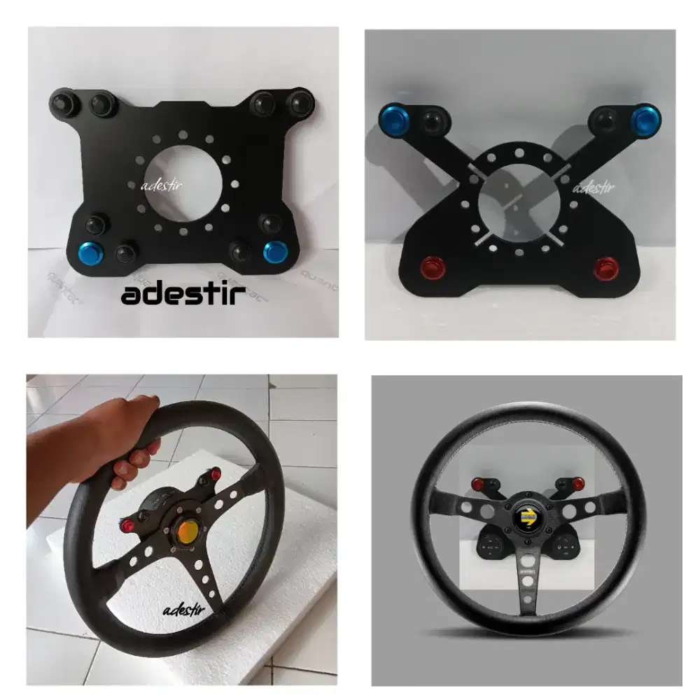 Tombol klakson tambahan stir setir racing external horn button